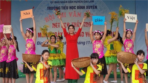 Hội thi văn nghệ khối 4 chào mừng Ngày nhà giáo Việt Nam